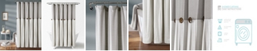Lush Decor Linen Button 72" x 72" Shower Curtain